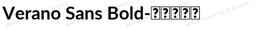 Verano Sans Bold字体转换